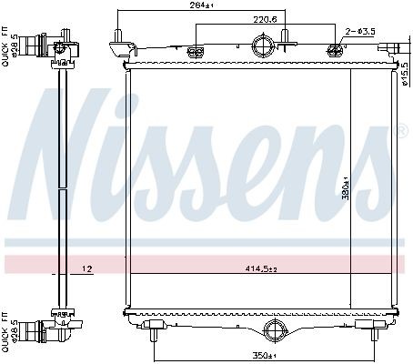 Radiator NISSENS 607031