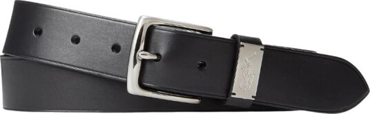 Polo Ralph Lauren Leather Pp Metal Db Blt Med Black 34