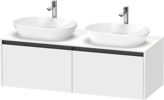 Duravit Ketho.2 Servantskap 2 Skuffer 1400x550 mm Dobbel Hvit Matt