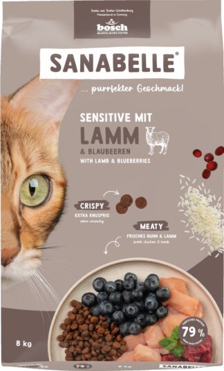 Bosch Sanabelle Life Sensitive Lam Blåbær Tørrfôr 8 kg Bosch Sanabelle Life Sensitive Lam Blåbær Tørrfôr 8 kg