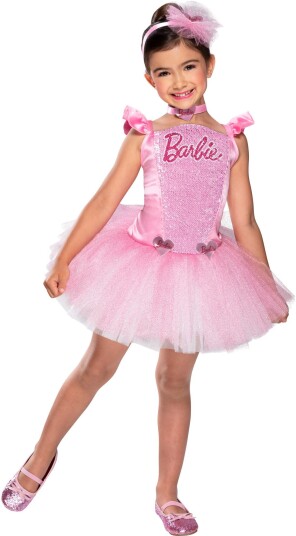 Barbie Ballerina Kostyme med Hårbånd 5-6 år