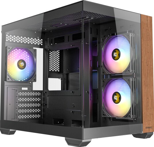 Antec CX600M Mid Tower RGB microATX Mini-ITX Herdet glass Svart