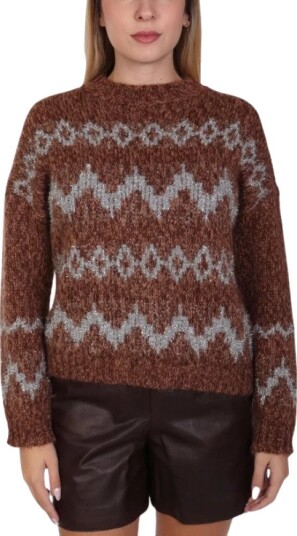 Weekend Max Mara Dame Strikkevarer Brun S,