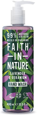 Faith in Nature Lavender & Geranium Hand Wash Faith in Nature Lavender & Geranium Hand Wash