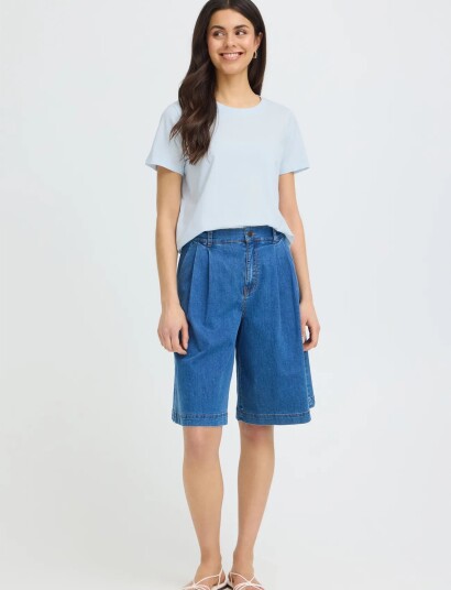 Fransa Frzashoulder Tee 1 Blue XS