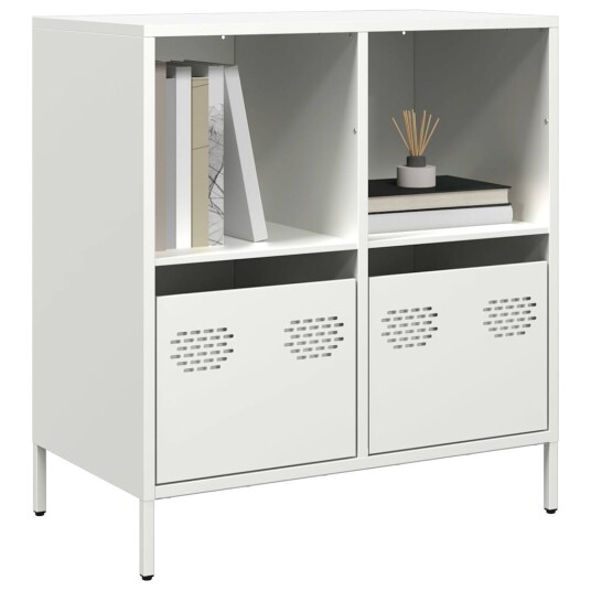 Skjenk hvit 68x39x73,5 cm kaldvalset stål 8721102931208