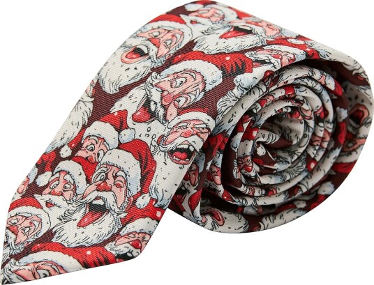 Lindbergh Slips Christmas Tie Rød