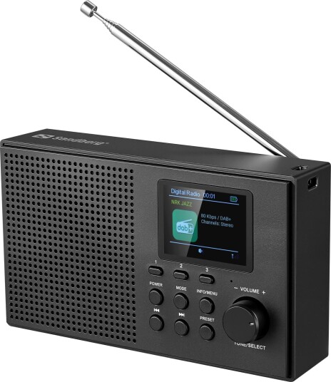 Sandberg 421-39 DAB+ Bluetooth Bærbar Radio Svart Sandberg 421-39 DAB+ Bluetooth Bærbar Radio Svart