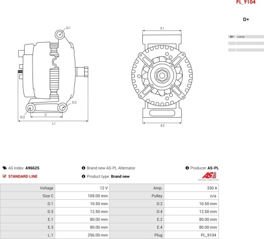 AS-PL A9662S Dynamo