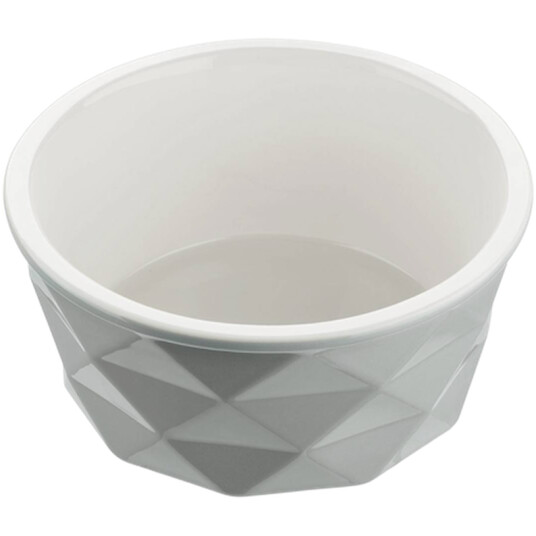 Dog & Cat Feeding Bowl Eiby Ceramic Gray 1900 ml