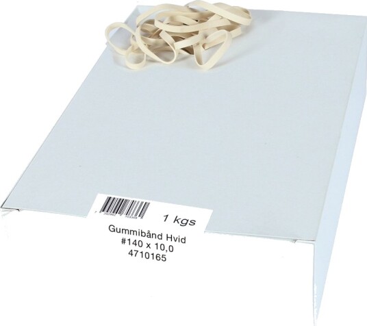 Gummibånd 140X10,0 Mm Hvit 1000 G Gummibånd 140X10,0 Mm Hvit 1000 G