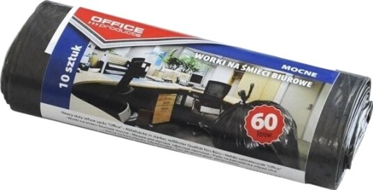 Kontorsavfallsposer Office Products Kraftige Ldpe 60 L 10 Stk. Svarte