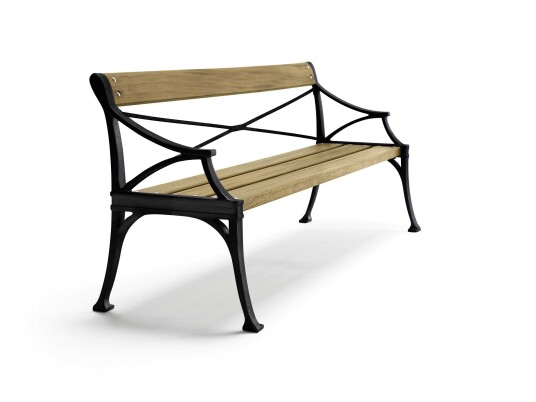 Byarums bruk Lessebo sofa Svart/oljet eik 200 cm Natur
