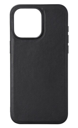 Buffalo MagSafe Lærdeksler for iPhone 15 Pro Max - Svart Flip-Cover