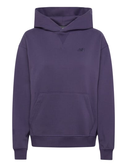 New Balance Athletics French Terry Hoodie   Purple   XL