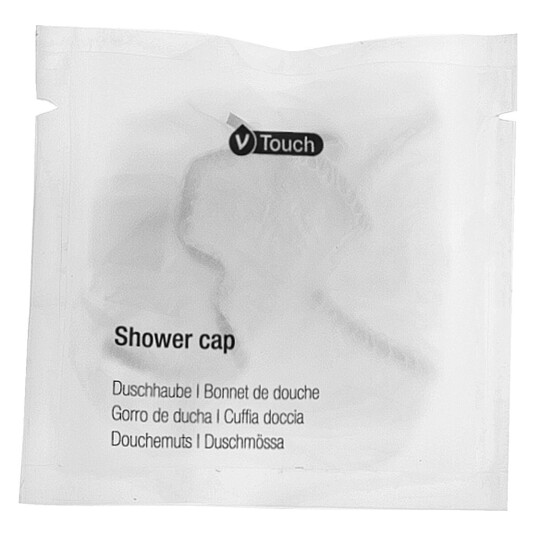 VEGA Badehette V-Touch Transparent 250 Stykk / Forpakning VEGA Badehette V-Touch Transparent 250 Stykk / Forpakning