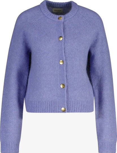 Gant Alpaca Blend C Neck Cardigan MISTY LAVENDER XS