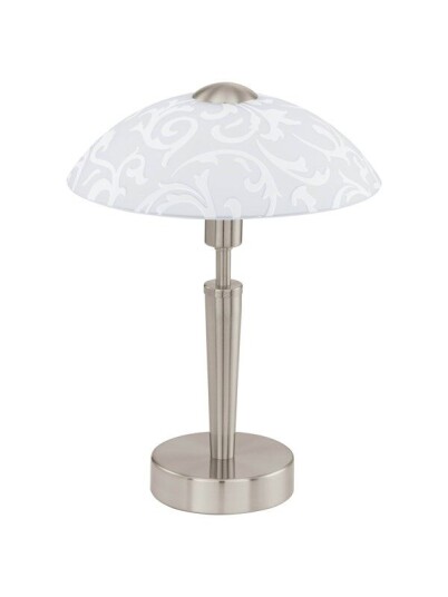 EGLO SOLO table light white with decor EGLO SOLO table light white with decor