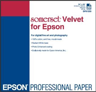 Epson Somerset Velvet Fine Art 24" 255gr 61cm 15m 255 g/m²