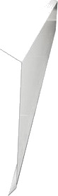 Isola Takfotbeslag lektet tak stål 170mm hvit 2 meter Isola Takfotbeslag lektet tak stål 170mm hvit 2 meter