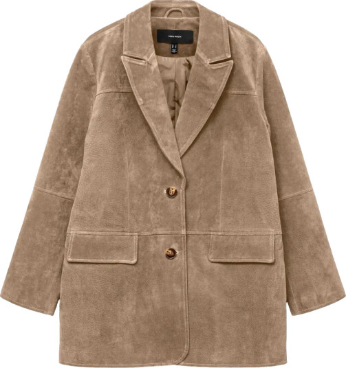 Vero Moda Semsket jakke vmPernille LS Brun Vero Moda Semsket jakke vmPernille LS Brun