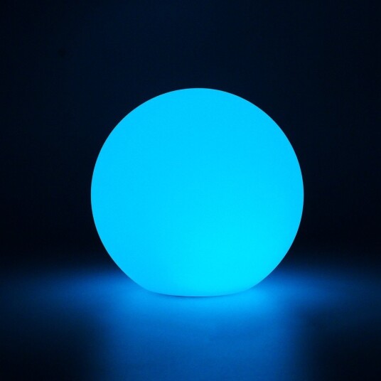 Ø15 cm RGB LED ball Oppladbar med fjernkontroll IP66