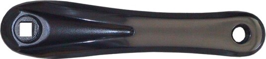 Krankarm venstre Svart vannrett parallel firkant alu 170mm