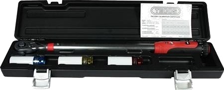 Tecos Hjulskiftesæt Bestående Af Momentnøgle 40-200 Nm Og 1/2" Hjultoppe I 17, 19 Og 21 Mm Med Fælgbeskyttelse.
