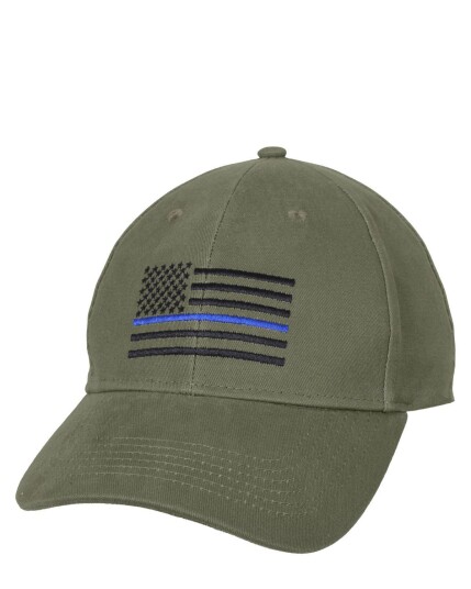 Rothco Cap - Thin Blue Line Olive Grønn, Oliven Rothco Cap - Thin Blue Line Olive Grønn, Oliven