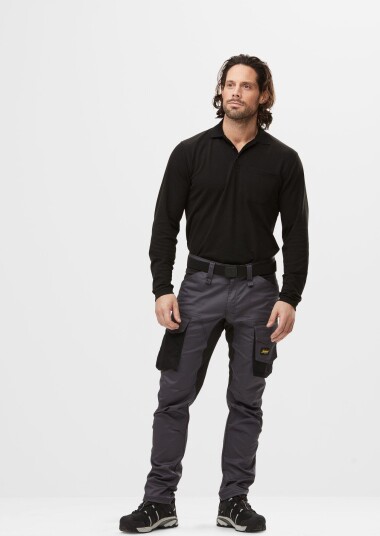 Snickers Workwear 6803 AllroundWork Servicebukse stretch, stålgrå/svart Stålgrå/Svart, Klær
