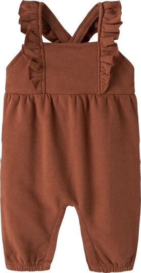 Lil"Atelier Nbfilondon Ruk Loose Sweat Overall Lil Brown 62