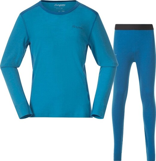 Bergans Of Norway Bergans Kids/Junior Allround Merino Baselayer Set Kids/Junior Aqua Lagoon/dark Aqua Lagoon 128 Bergans Of Norway Bergans Kids/Junior Allround Merino Baselayer Set Kids/Junior Aqua Lagoon/dark Aqua Lagoon 128