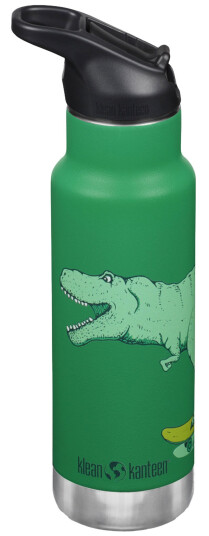 Klean Kanteen Kid Narrow Flip Sport drikkeflaske 355 ml, dino skate