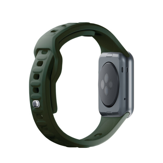 3mk Silikonrem til Apple Watch 42/44/45/49mm Mørkegrønn