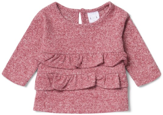 Luca & Lola Asia Genser Baby Dark Pink Melange 56 Luca & Lola Asia Genser Baby Dark Pink Melange 56