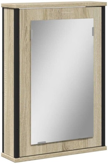 Speilskap til baderom sonoma eik 42x12x60 cm sponplate