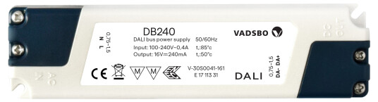 Vadsbo DB240 Dali buss 240MA 230VAC/16VDC Elfordeling & strømforsyning