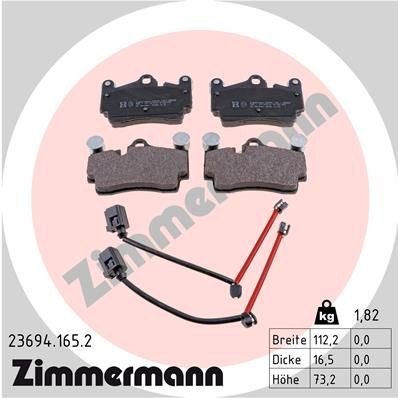 Bremseklosser ZIMMERMANN 23694.165.2