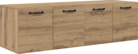 vidaXL Veggskap 2 stk. 120 x 36,5 x 35 cm Konstruert tre Artisan eik