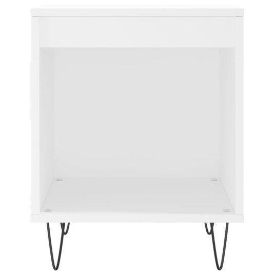 Nattbord 2 stk hvit 40x35x50 cm konstruert tre 8721012111004