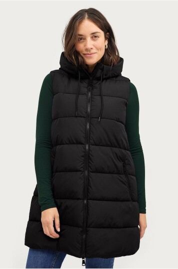 Zizzi Vest cArylie Waistcoat Svart