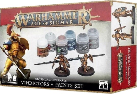 Warhammer - Age Of Sigmar Stormcast Eternals Vindictors Paint Set