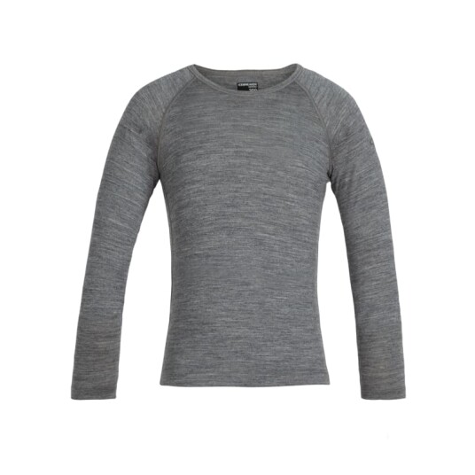 Icebreaker Kids' 200 Oasis Longsleeve Crewe 3, Gritstone Heather Icebreaker Kids' 200 Oasis Longsleeve Crewe 3, Gritstone Heather