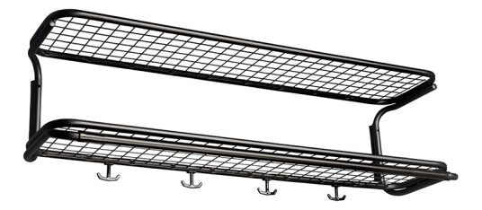 Essem Design Classic 650 hattehylle sort/sort, 2 niv?er, 120 cm Essem Design Classic 650 hattehylle sort/sort, 2 niv?er, 120 cm