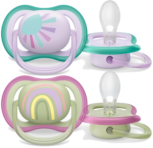 Philips Avent Ultra Air Deco Smokk 2-Pack 0-6m Grønn/Lilla