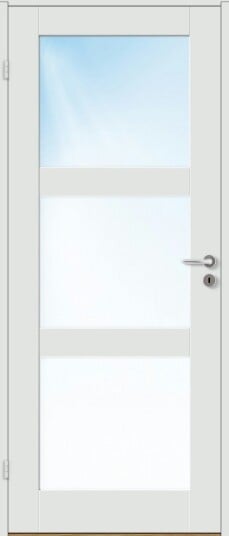 Innerdør Bygg1 Stil 3 Hvit Frostet Glass Innerdør Bygg1 Stil 3 Hvit Frostet Glass