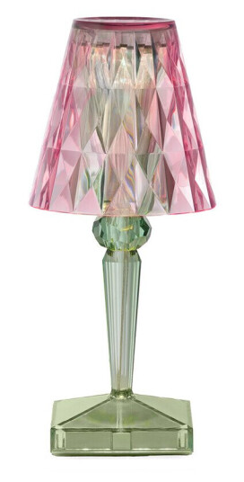 Kartell Battery Portable Bordlampe IP54 Pink Grønn