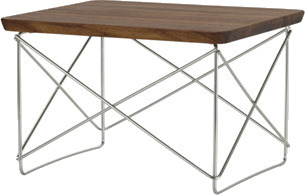 Vitra Occasional Table LTR Nattbord/Sidebord Mørk Valnøtt/Rustfritt Stål Vitra Occasional Table LTR Nattbord/Sidebord Mørk Valnøtt/Rustfritt Stål