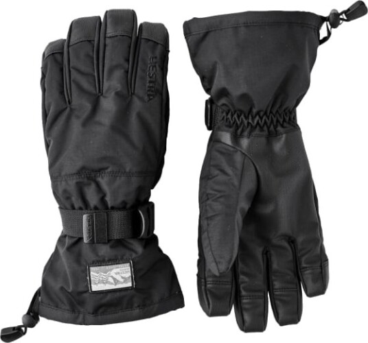 Hestra Gauntlet Sr. 5 Finger Vinterhanske 100100 Black/Black 9