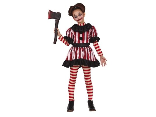 Fiesta Scary Clown Girl Kostume